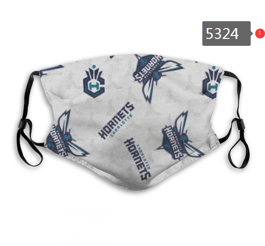 2020 NBA Charlotte Hornets Dust mask with filter->nba dust mask->Sports Accessory
